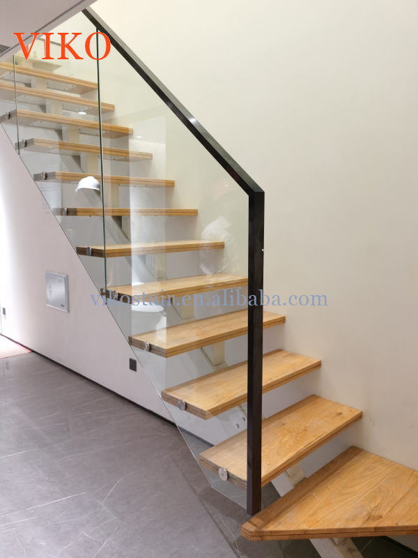 VIKO Fashionable and Simple Indoor LED Mono Stringer Staircase Supports Customization 