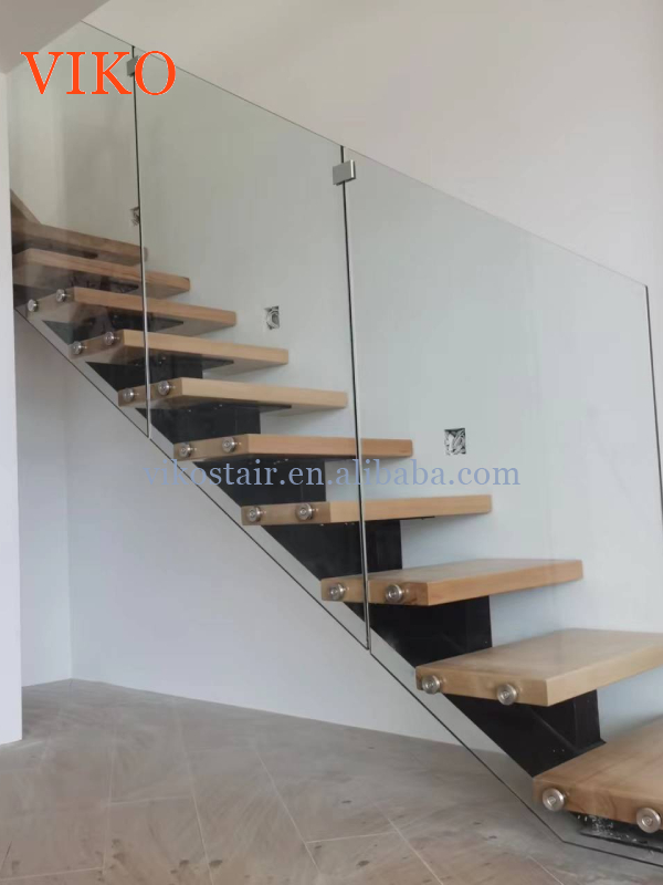 VIKO Fashionable and Simple Indoor LED Mono Stringer Staircase Supports Customization 
