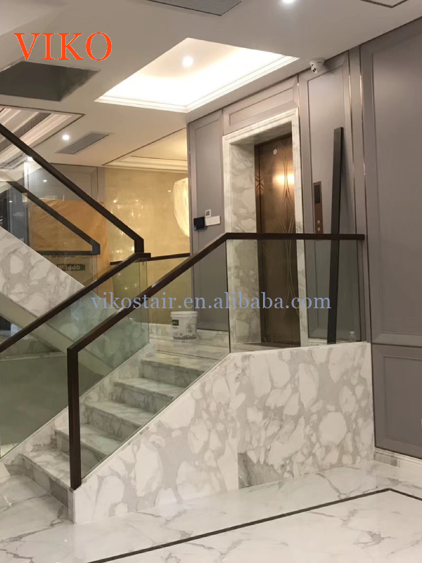 VIKO American Building Standard High-End Marble Double Stringer Staircase